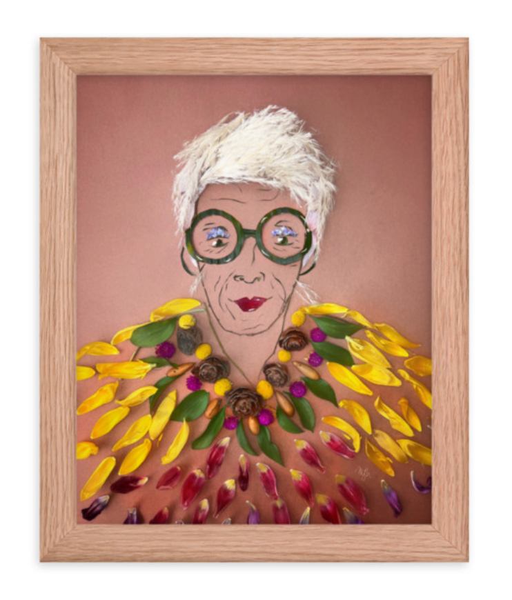 Framed Iris Apfel Art Print