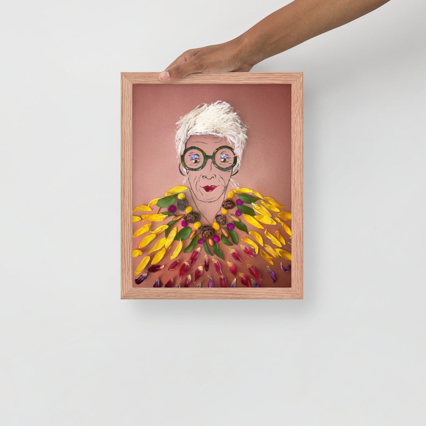 Framed Iris Apfel Art Print