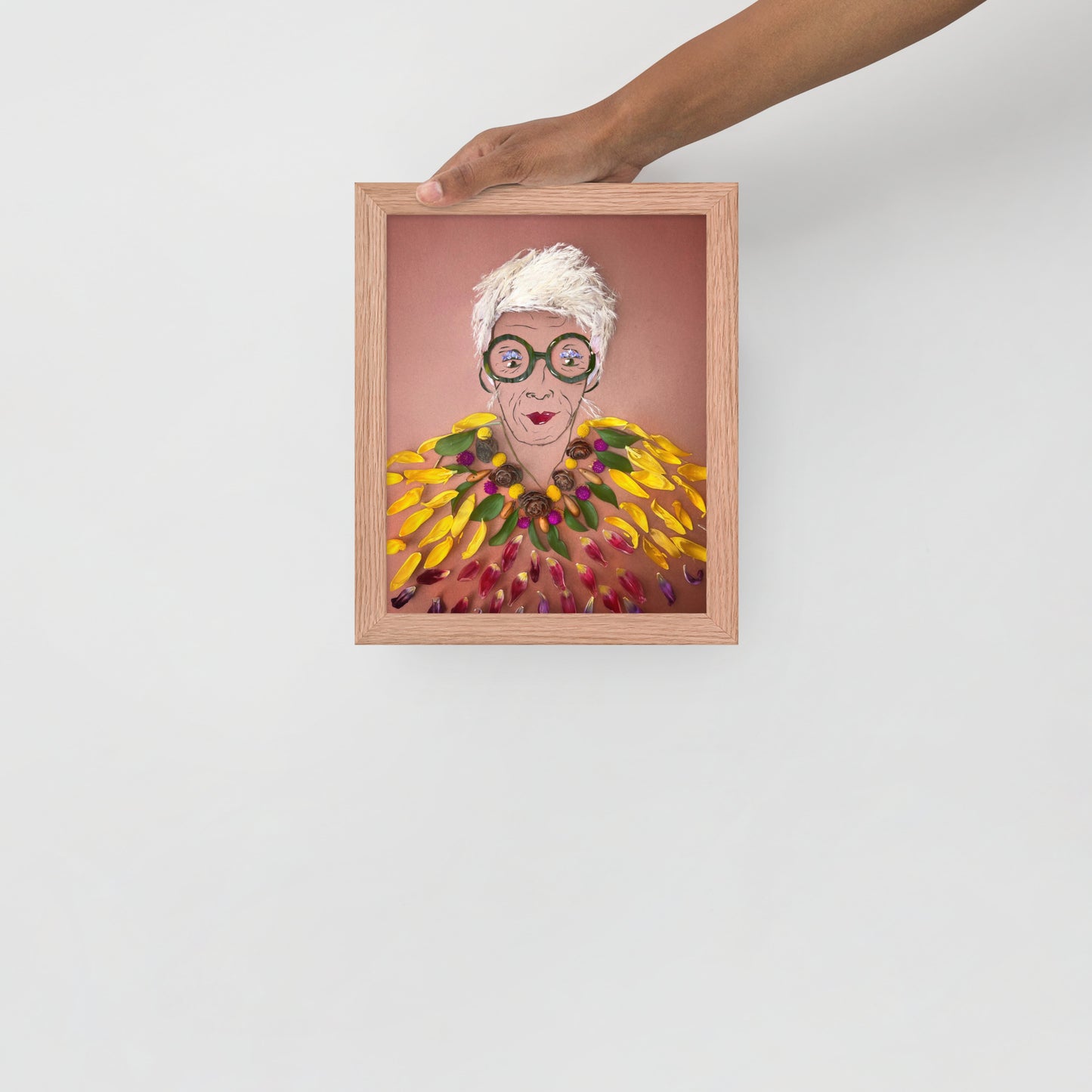 Framed Iris Apfel Art Print